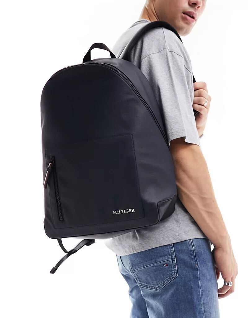 

Темно-синий рюкзак из пике Tommy Hilfiger