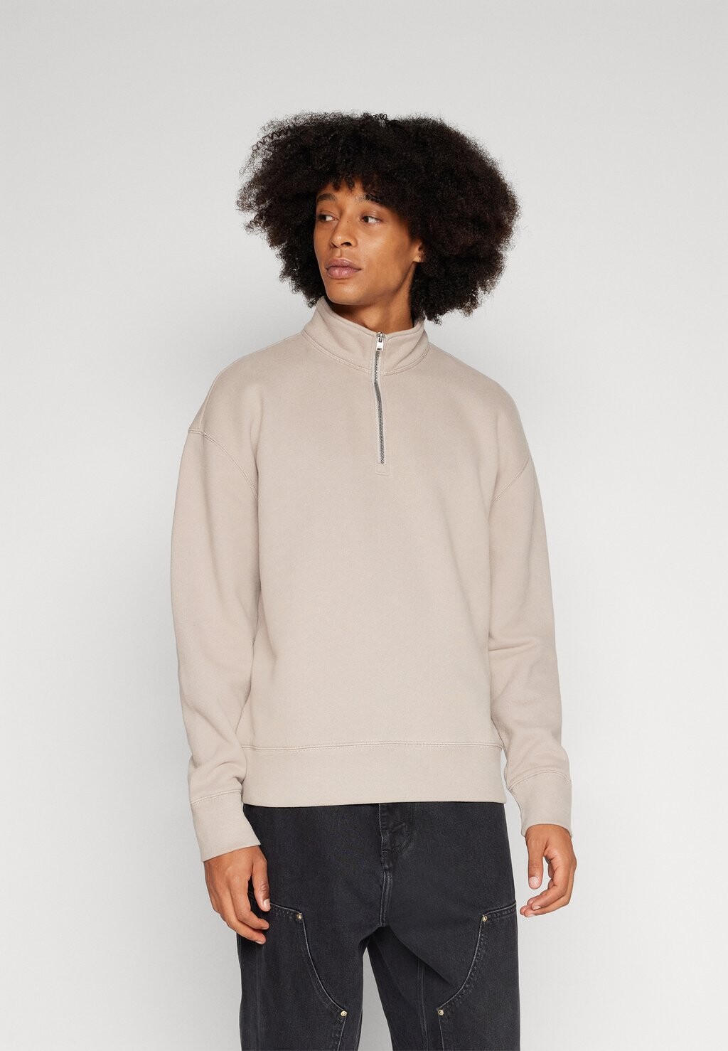 

Толстовка Heavyweight Quarter-Zip Sweatshirt Hollister Co.