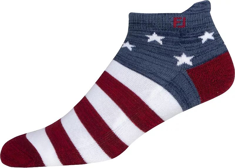 цена Мужские носки для гольфа Footjoy ProDry Roll Tab Patriotic