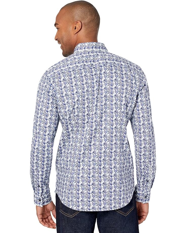 

Рубашка Robert Graham Mendel Long Sleeve Woven Shirt, темно-синий