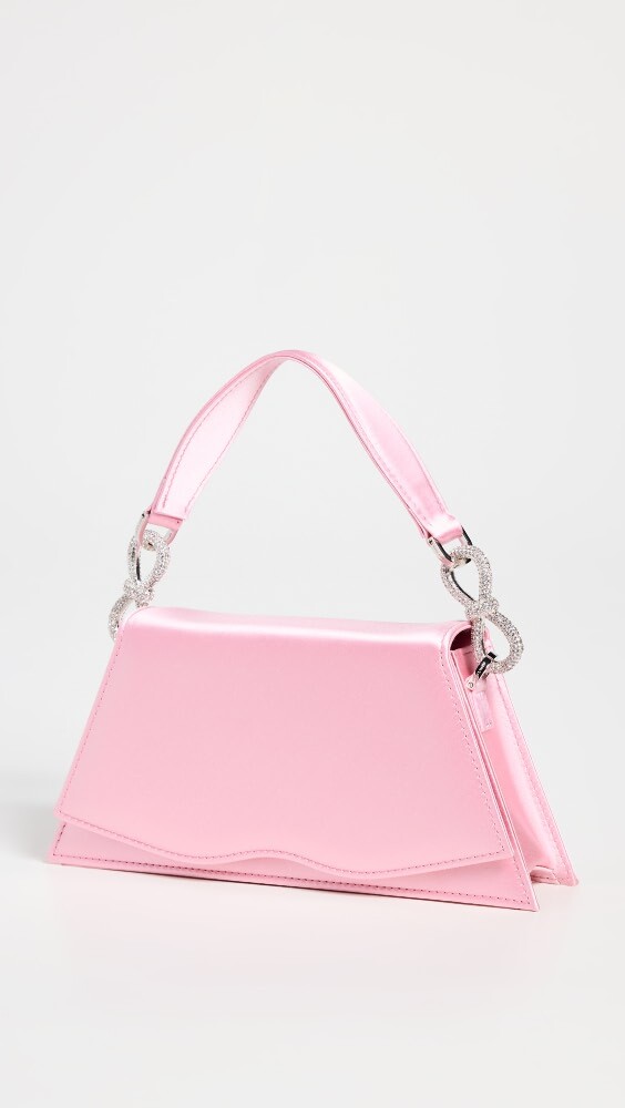

Сумка MACH & MACH Samantha Classic Pink Satin Handbag, розовый