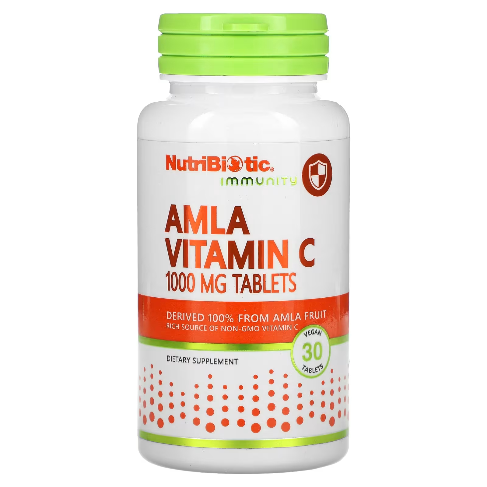 Витамин С NutriBiotic Immunity Amla 1000 мг, 30 таблеток nutribiotic immunity витамин c 1000 мг 500 веганских таблеток