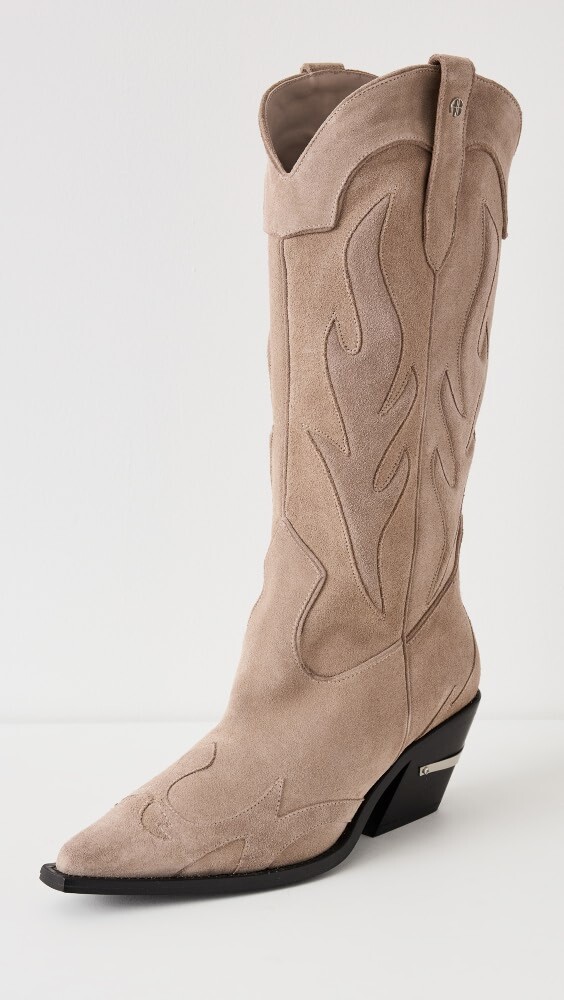 

Ботинки ANINE BING Mid Calf Tania - Taupe Western, серо-коричневый