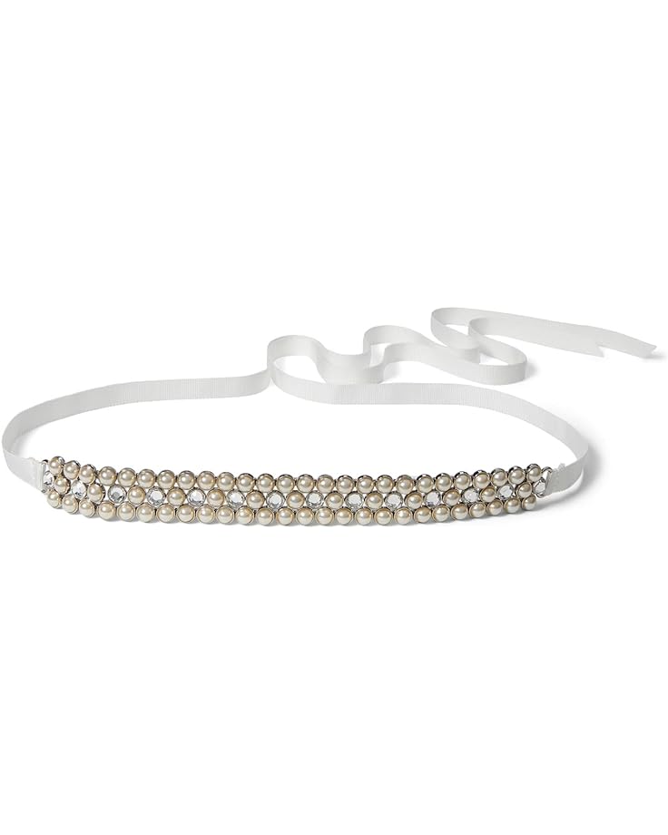 Ремень Kate Spade New York Pearl Bridal Belt, цвет White/Silver