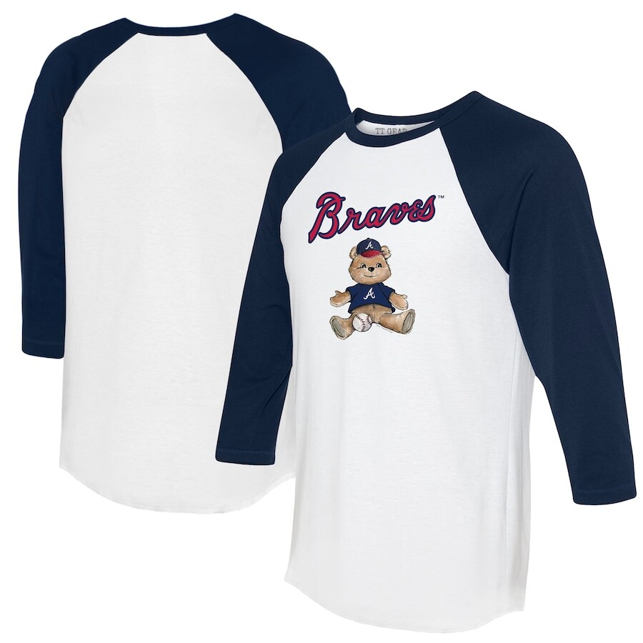 

Футболка с длинным рукавом Tiny Turnip Atlanta Braves, белый