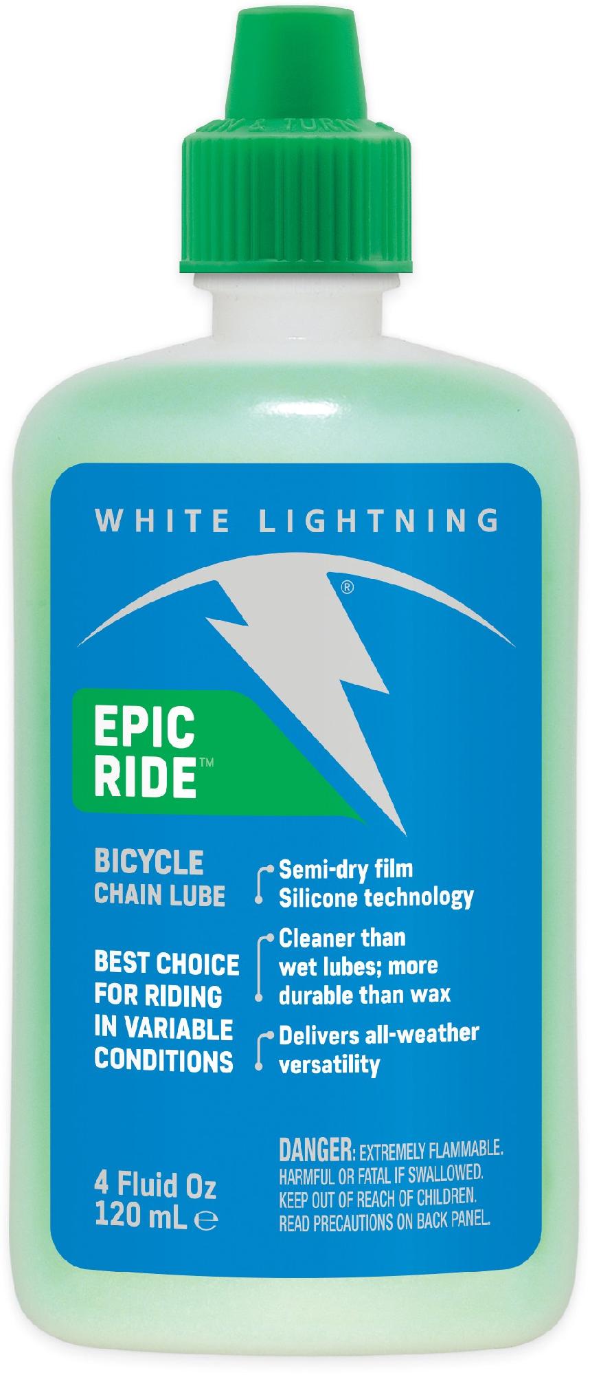 Смазка Epic Ride - 4 унций White Lightning смазка для цепи epic ride white lightning цвет drip