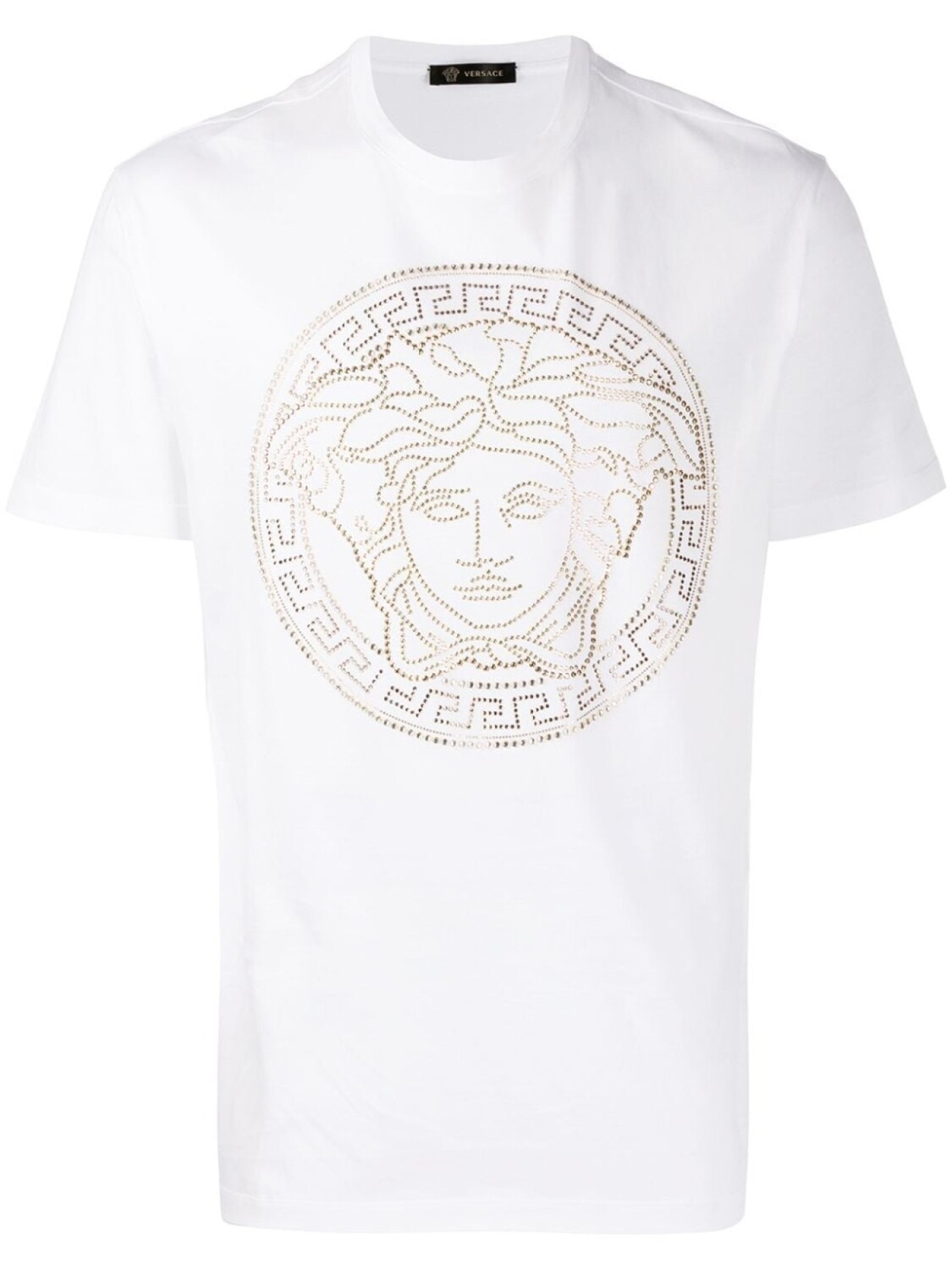 

Versace футболка Medusa с заклепками, белый