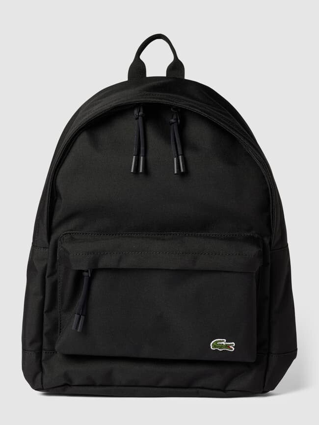 

Рюкзак с этикеткой Lacoste, черный