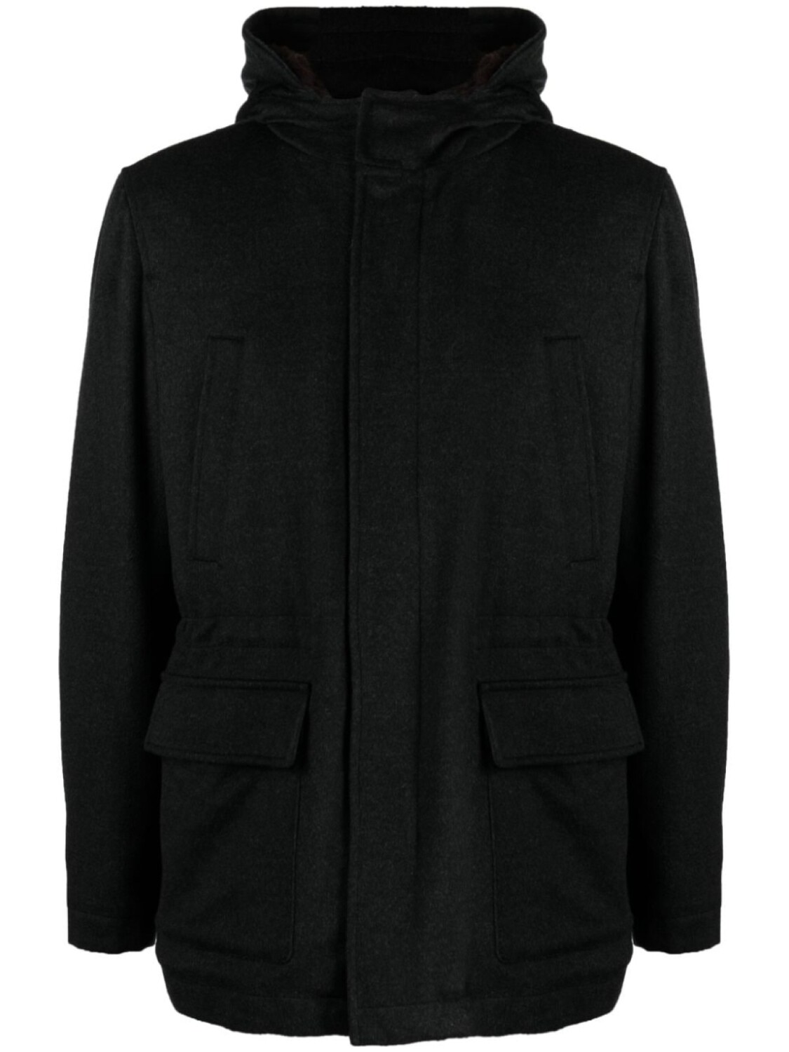 

Corneliani куртка с капюшоном, черный