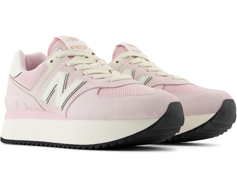 

Кроссовки New Balance 574+, цвет Mid Century Pink/Pink Granite