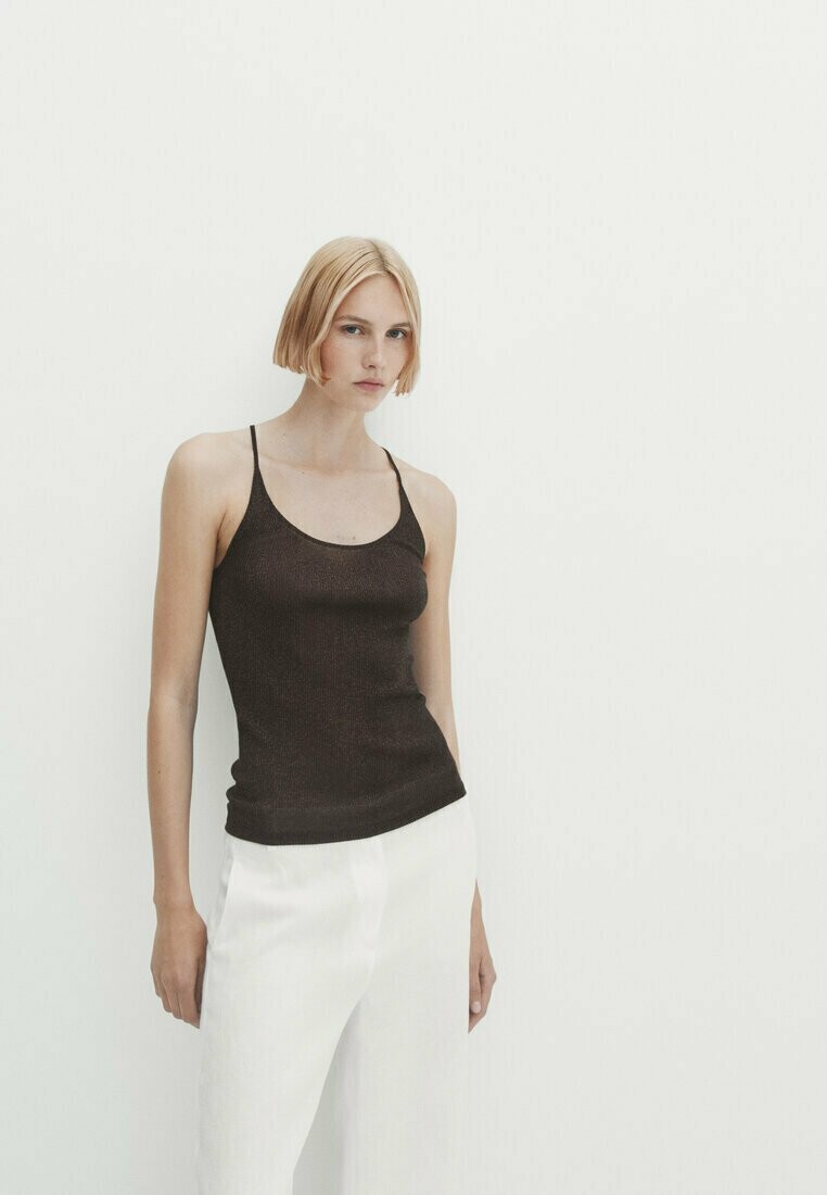 

Топ Massimo Dutti, коричневый