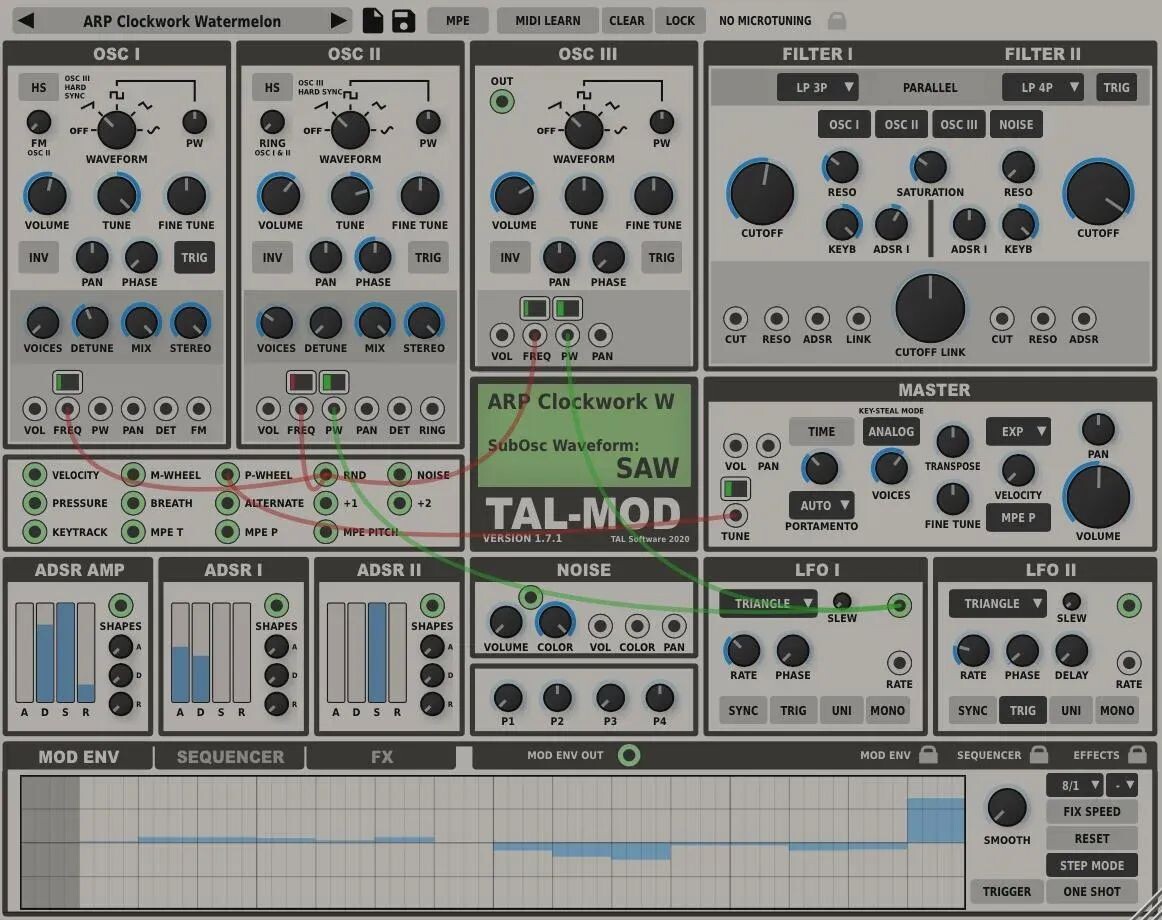 

Программное обеспечение TAL Синтезатор TAL-Mod