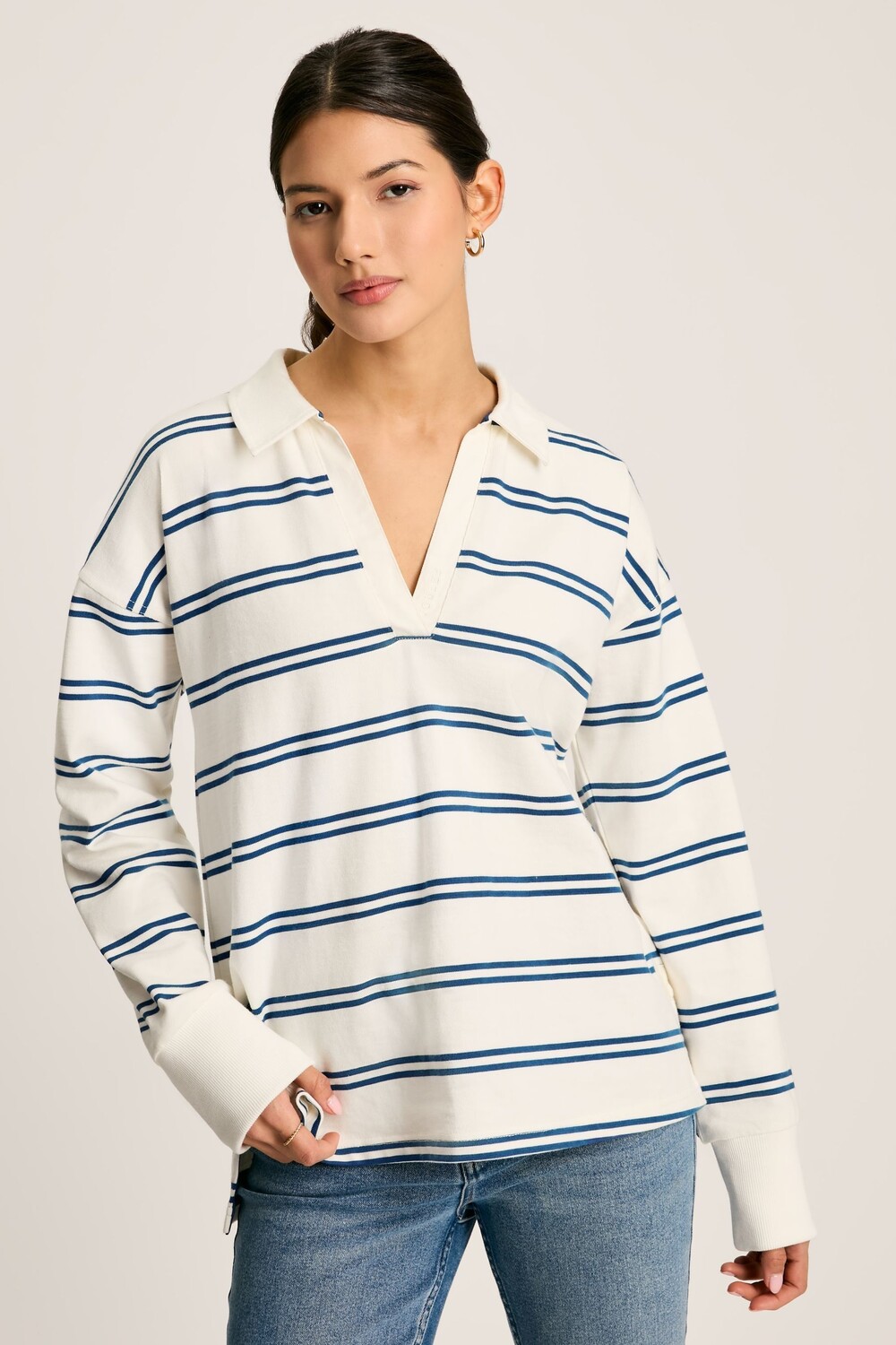 

Рубашка Bayside из хлопка Joules, бежевый