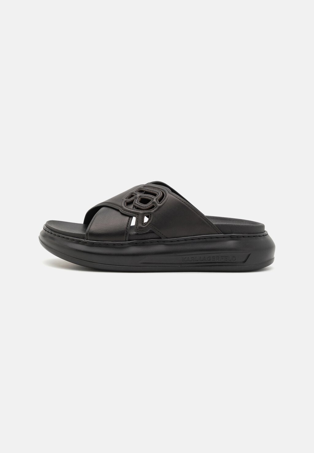 

Мюли на плоской подошве KAPRI KROSS STRAP KARL LAGERFELD, цвет black