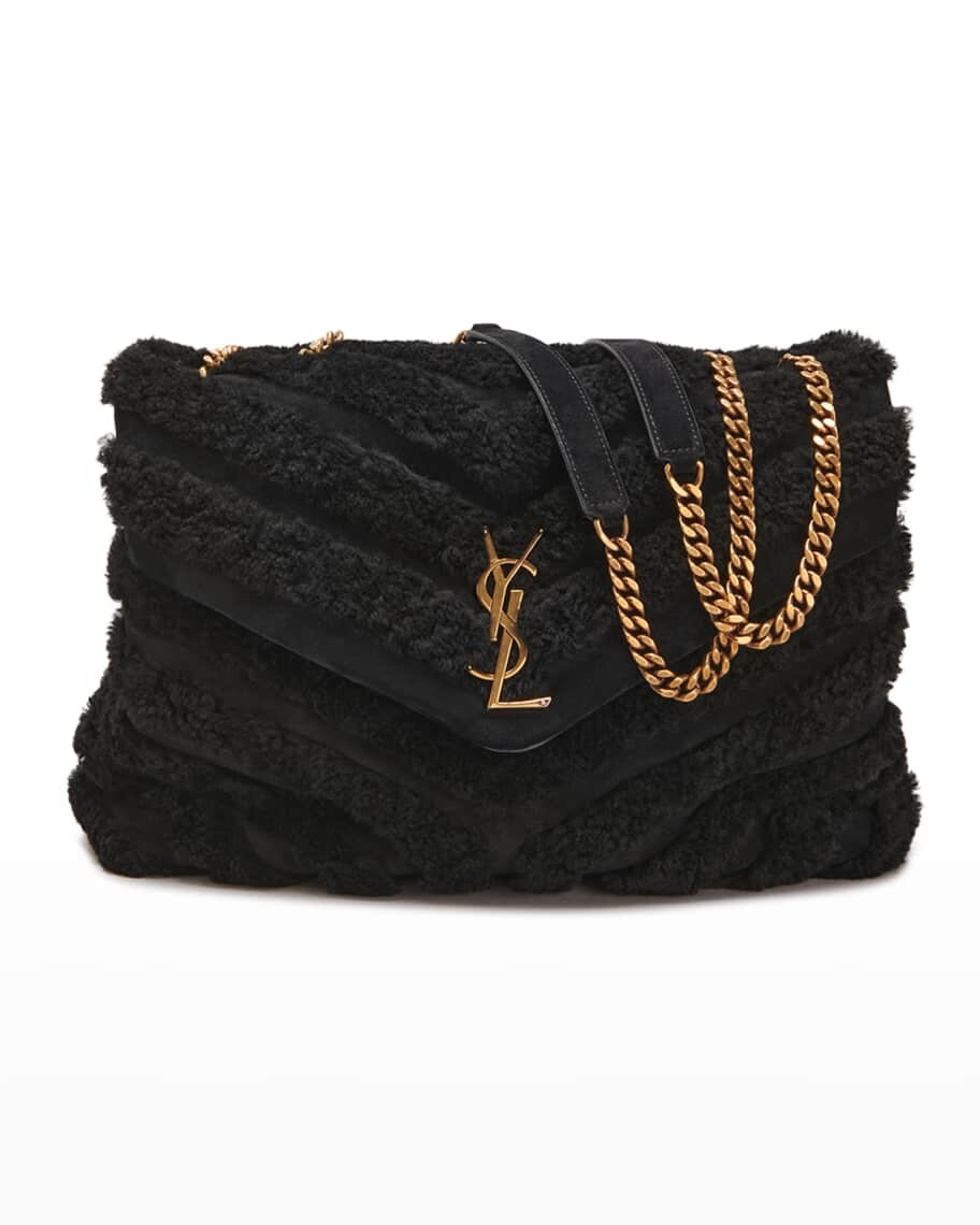 

Сумка на плечо Loulou YSL среднего размера из овечьей шерсти Saint Laurent