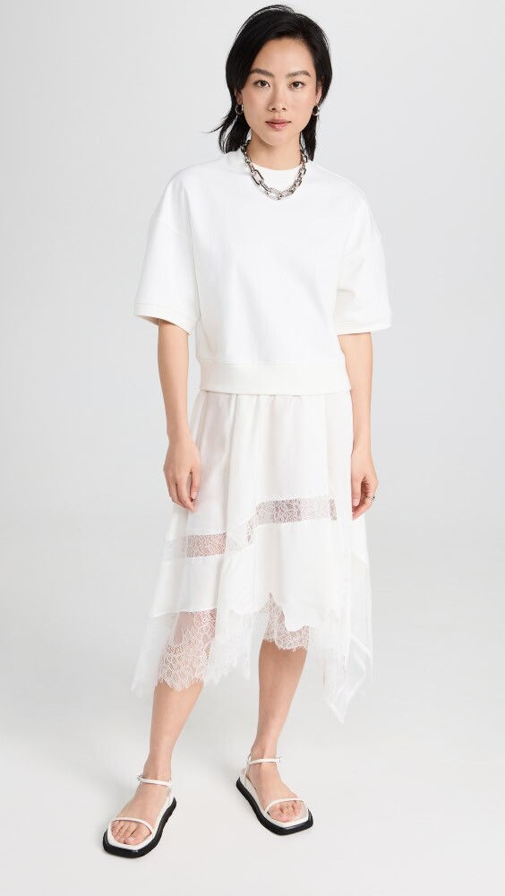 

Платье GOEN.J Sweatshirt Skirt Layering, белый