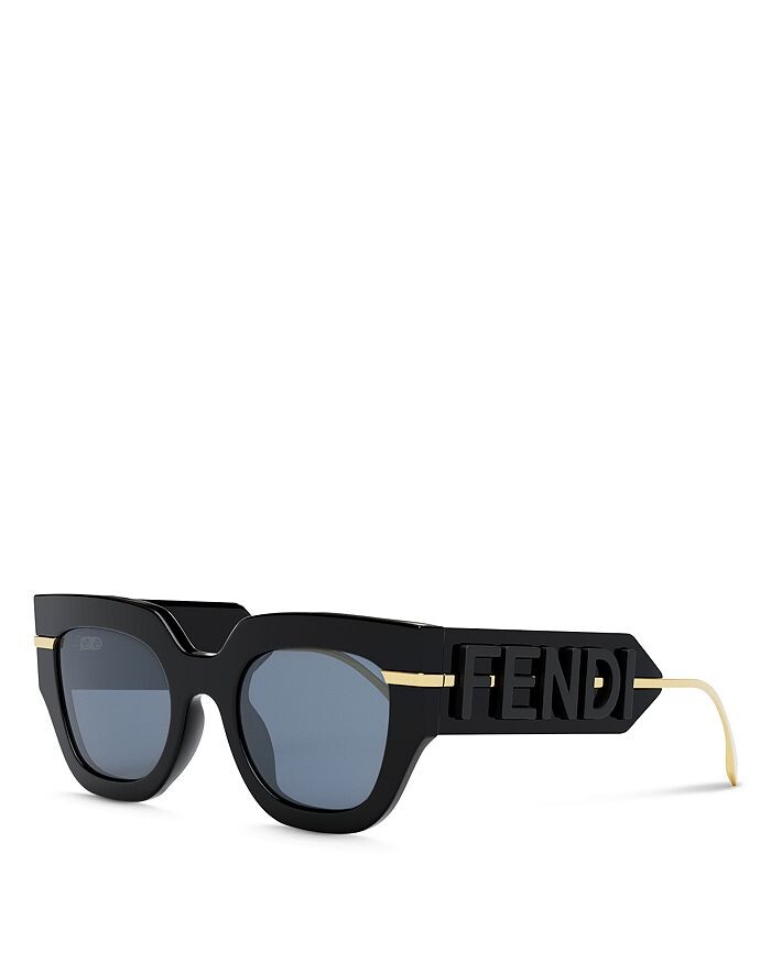 

Квадратные солнцезащитные очки Fendigraphy, 51 мм Fendi