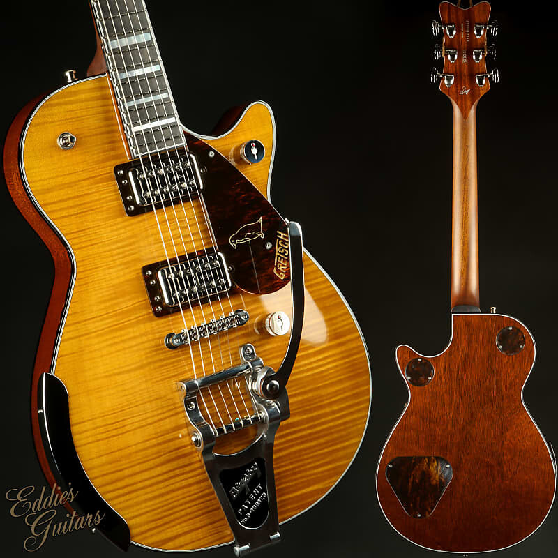 

Электрогитара Gretsch G6134TFM-NH Nigel Hendroff Signature Penguin - Amber Flame
