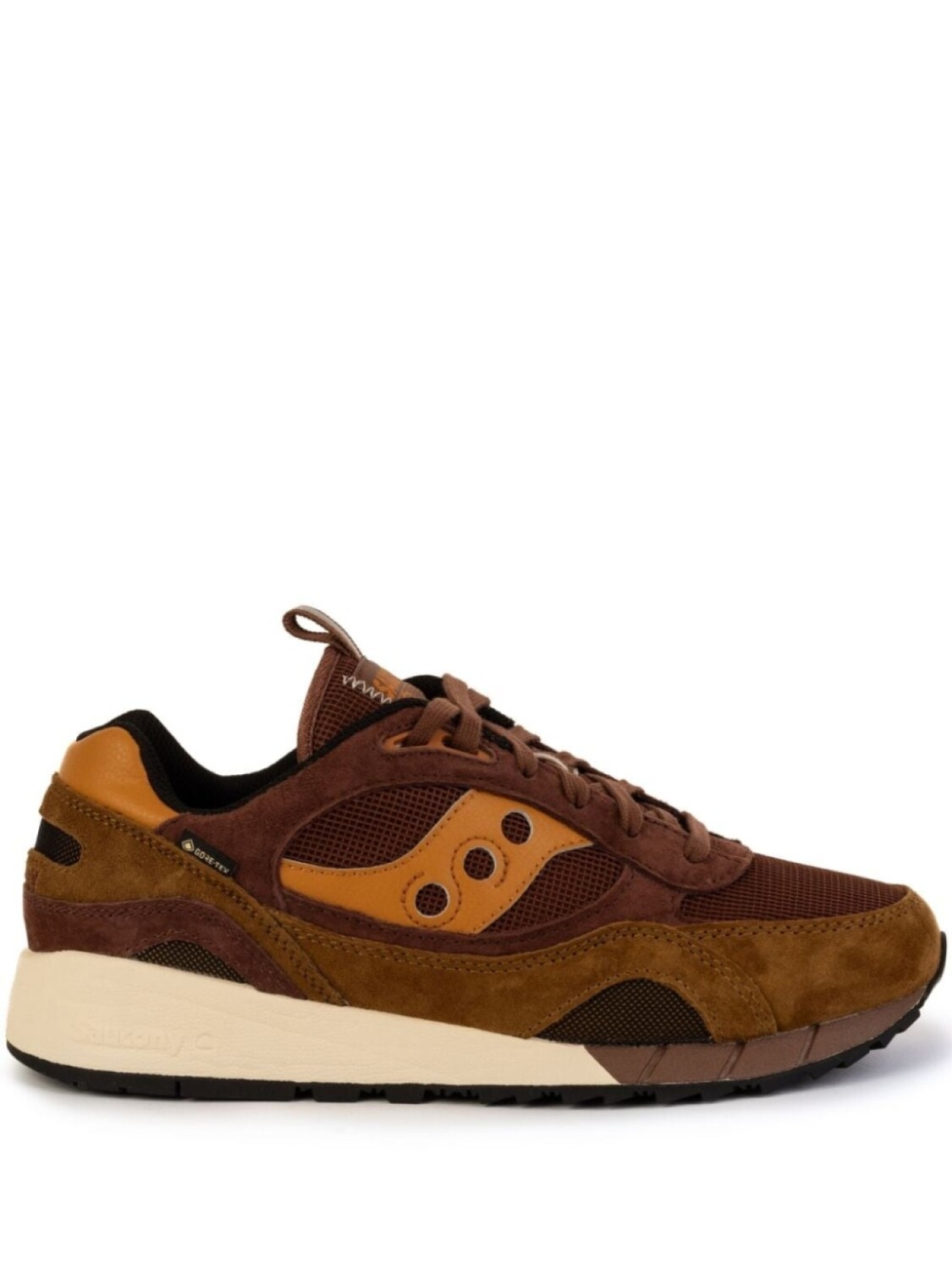 

Saucony кроссовки Shadow 6000 со вставками, коричневый