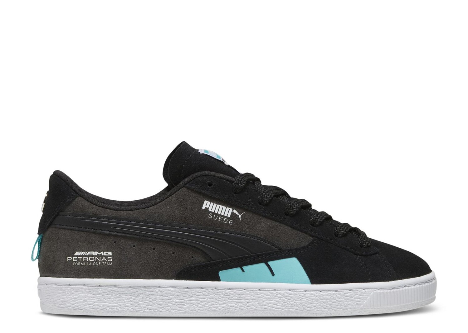 

Кроссовки Puma Mercedes-Amg Petronas F1 X Suede 'Black Sheen Green', черный