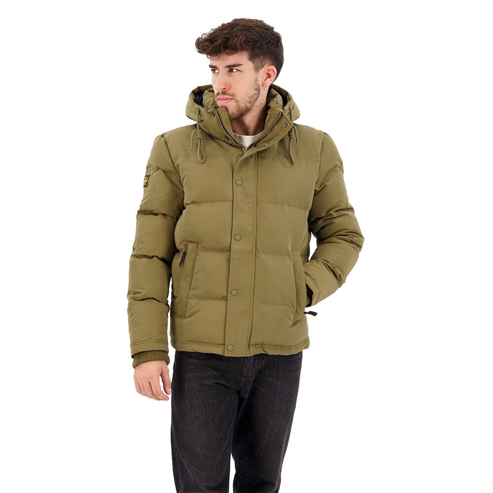

Куртка Superdry Everest Short Puffer, зеленый