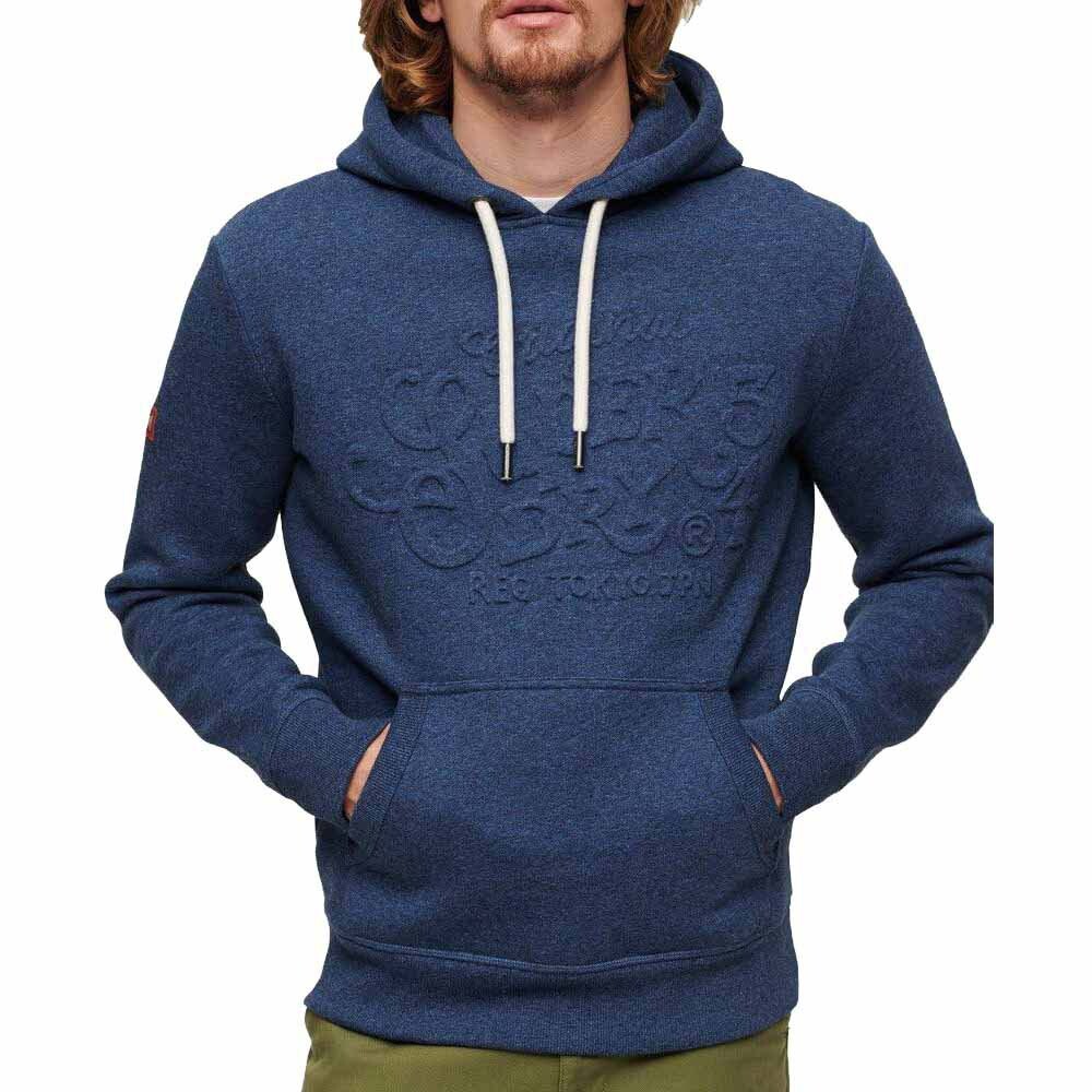 

Худи Superdry Embossed Archive Graphic, синий