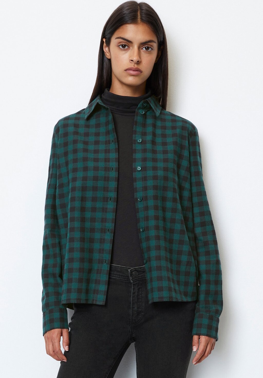

Рубашка Marc O'Polo DENIM СКЛАДКИ С ДЛИННЫМ РУКАВОМ, цвет multi twilight teal