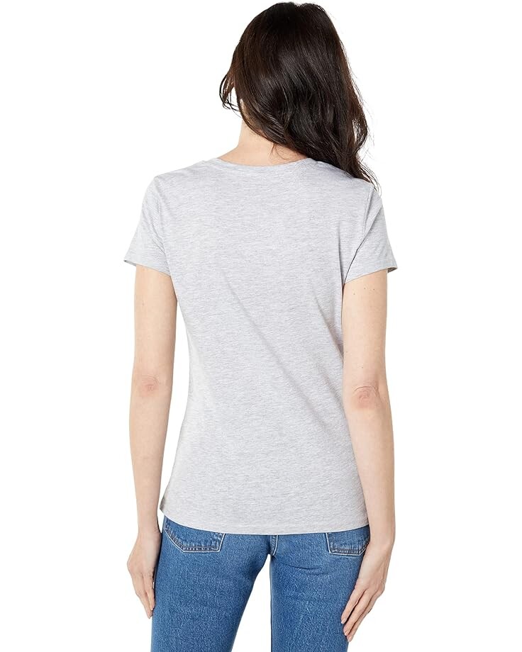

Футболка U.S. POLO ASSN. V-Neck Arched Pony Graphic Tee, цвет Light Heather Grey