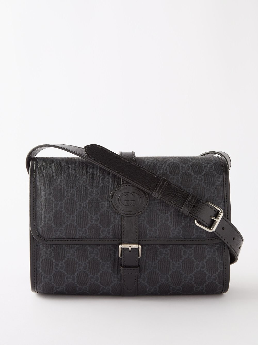 

Сумка через плечо gg supreme из холщовой ткани Gucci, черный