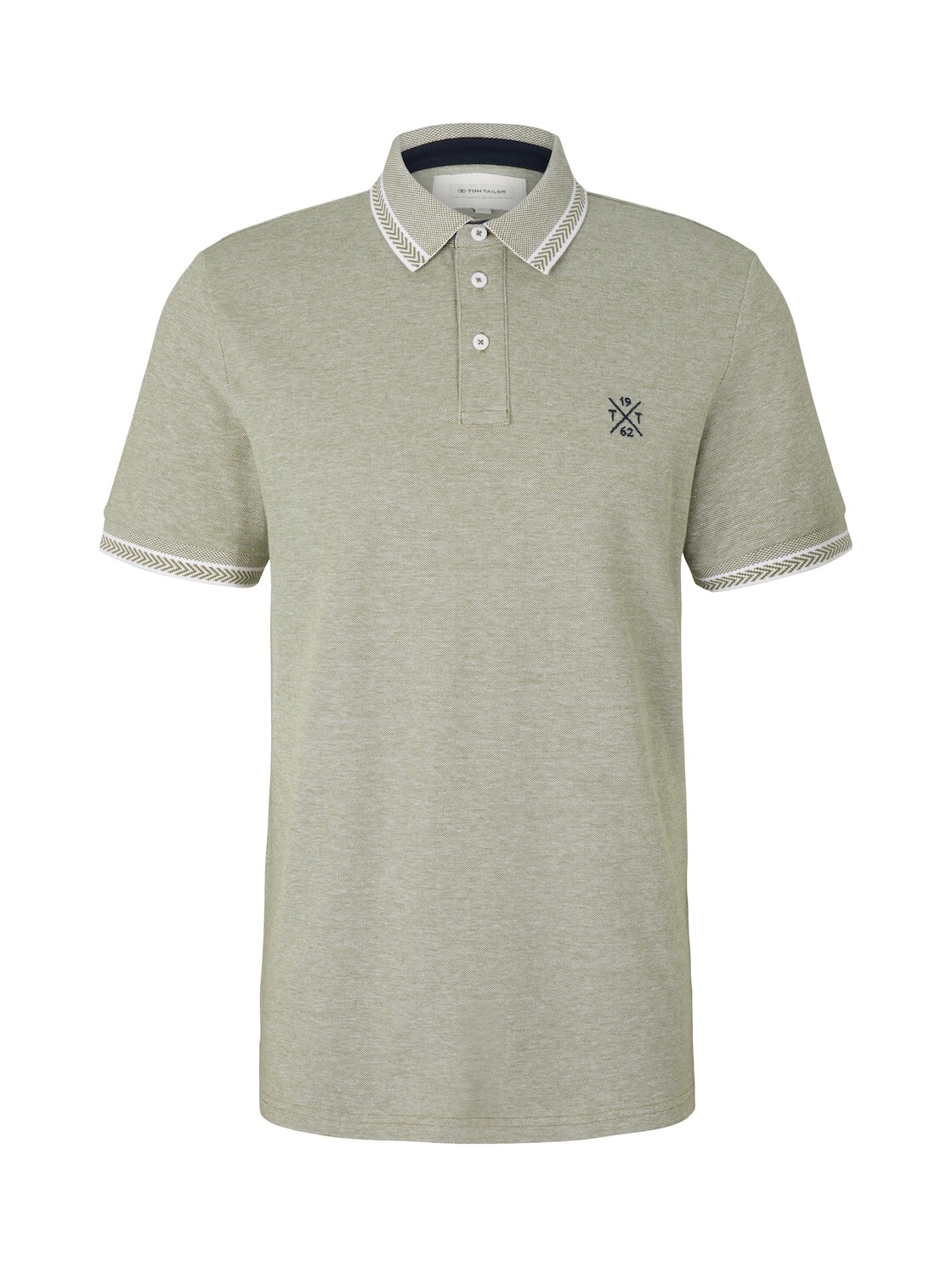 

Поло Tom Tailor TWOTONED, зеленый