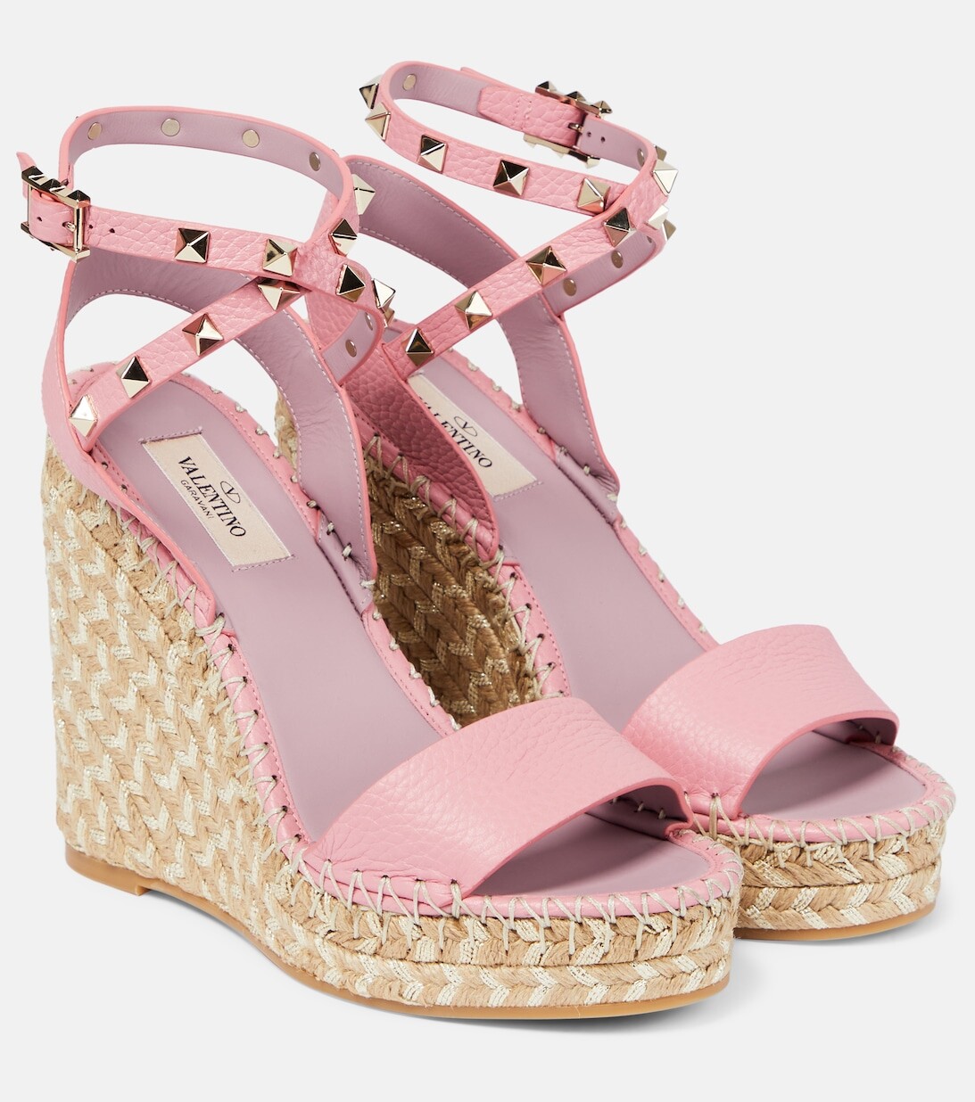 

Эспадрильи Rockstud на танкетке Valentino Garavani, розовый
