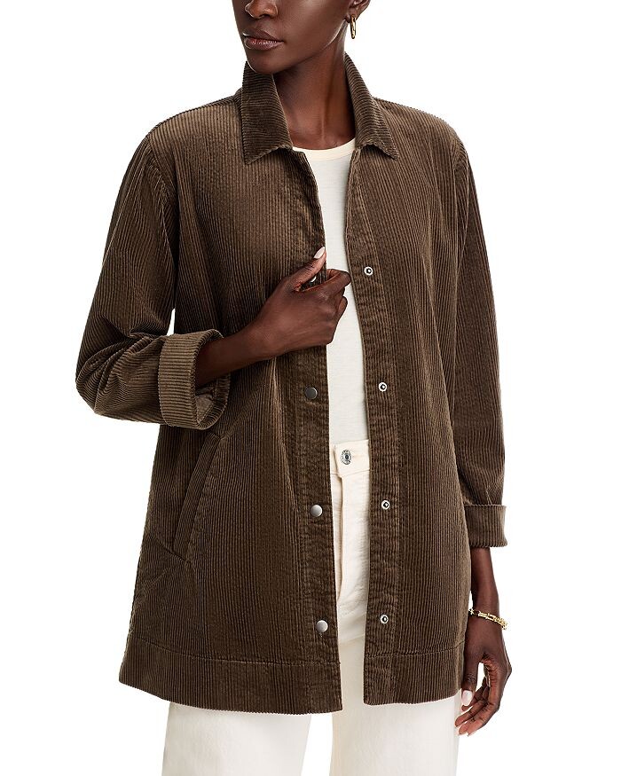 

Классическая вельветовая куртка Eileen Fisher, коричневый