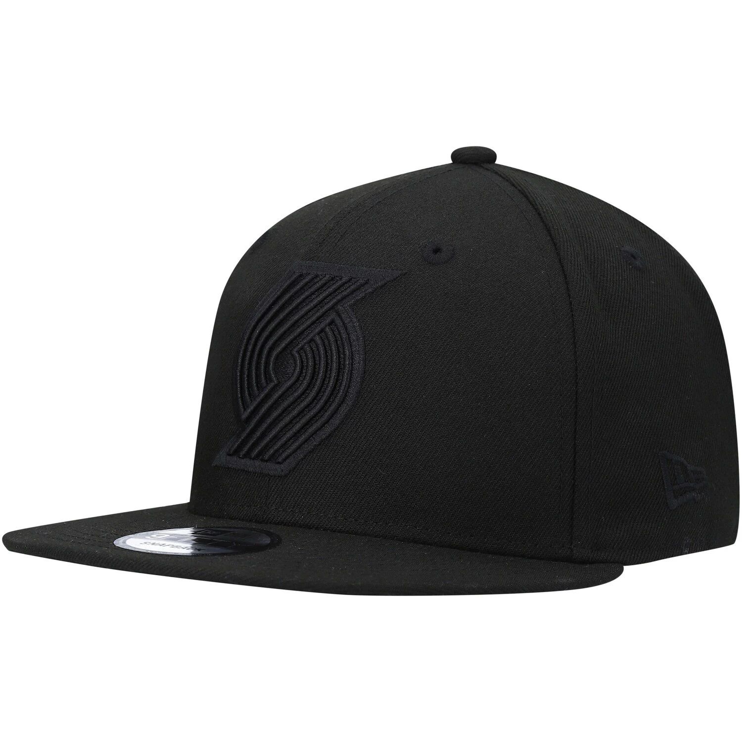 Мужская кепка New Era Portland Trail Blazers Black On Black 9FIFTY Snapback
