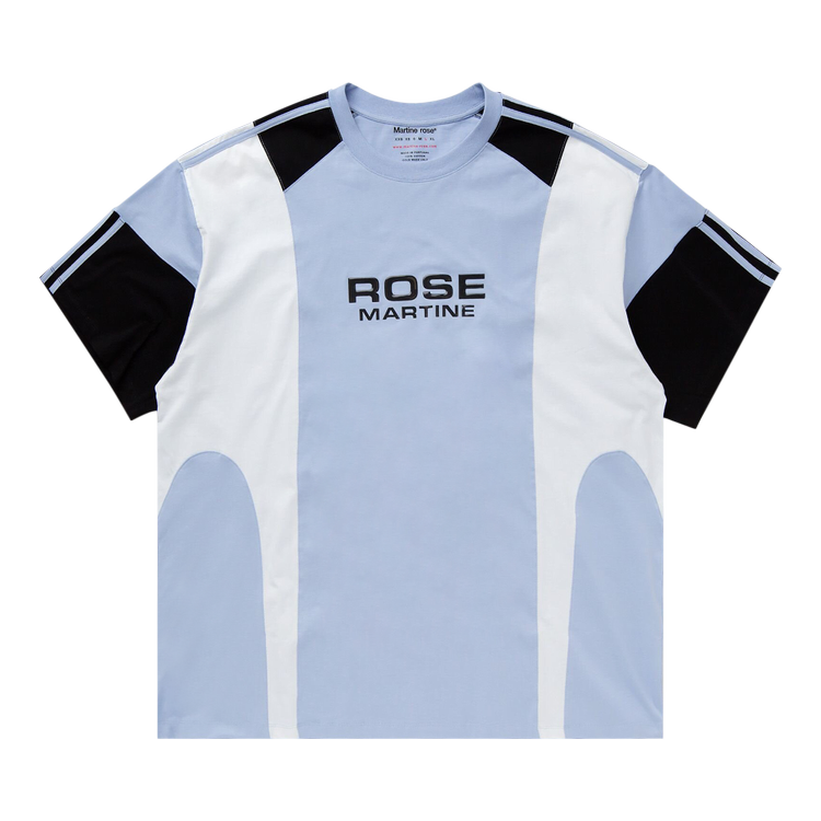 Футболка Martine Rose Oversized Panelled 'Blue/White/Black', синий