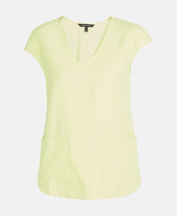 

Деловая блузка Armani Exchange, цвет Jade