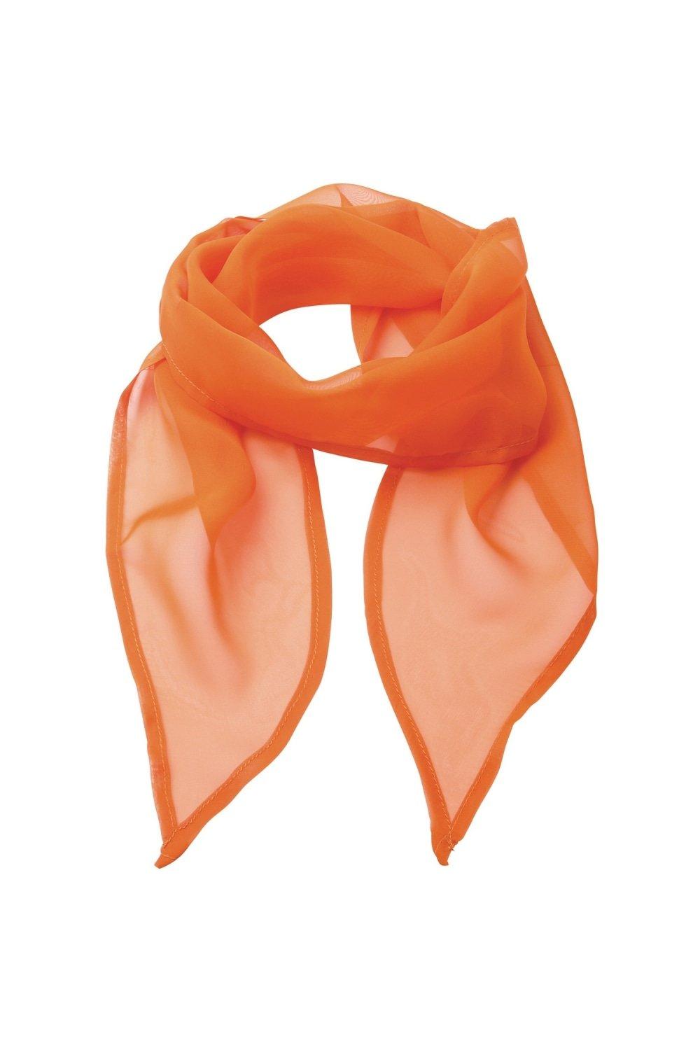 Деловой шифоновый деловой шарф Premier, красный шифоновый радужный цветной шарф женский шарф arn танцевальный шелковый шарф большой размер