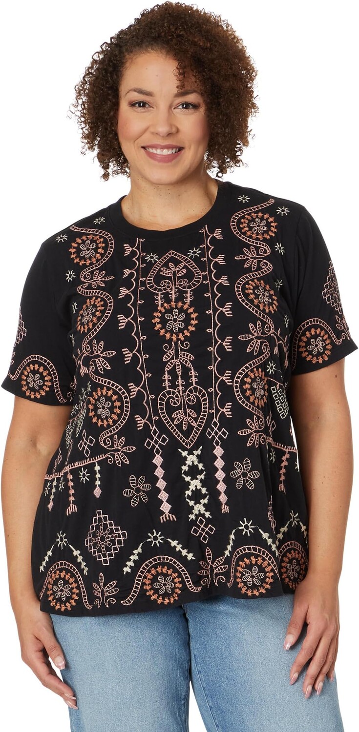 

Футболка Johnny Was Wmns Faye Crew Neck Tee, черный