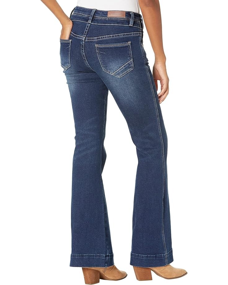 

Джинсы Rock and Roll Cowgirl Mid-Rise Trouser Jeans in Dark Vintage W8M1661, цвет Dark Vintage