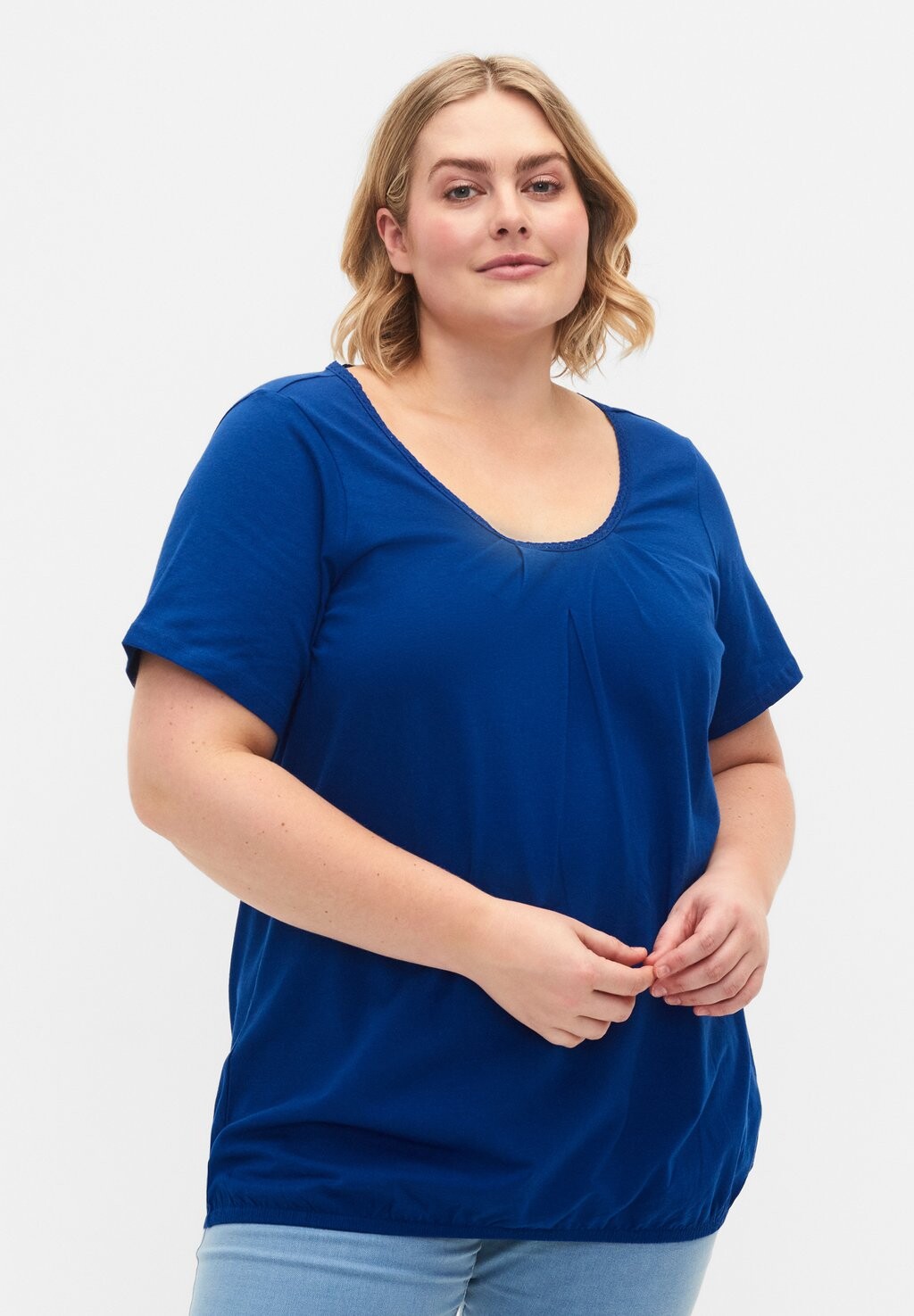 

Футболка базовая SHORT SLEEVE Zizzi, цвет surf the web