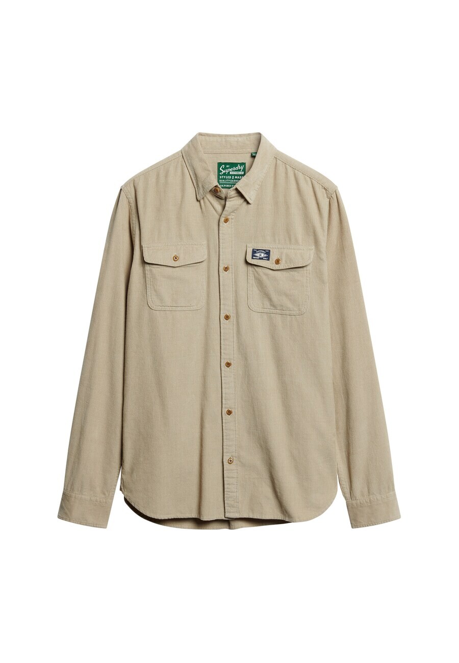 

Рубашка Superdry Regular fit Button Up Trailsman, бежевый