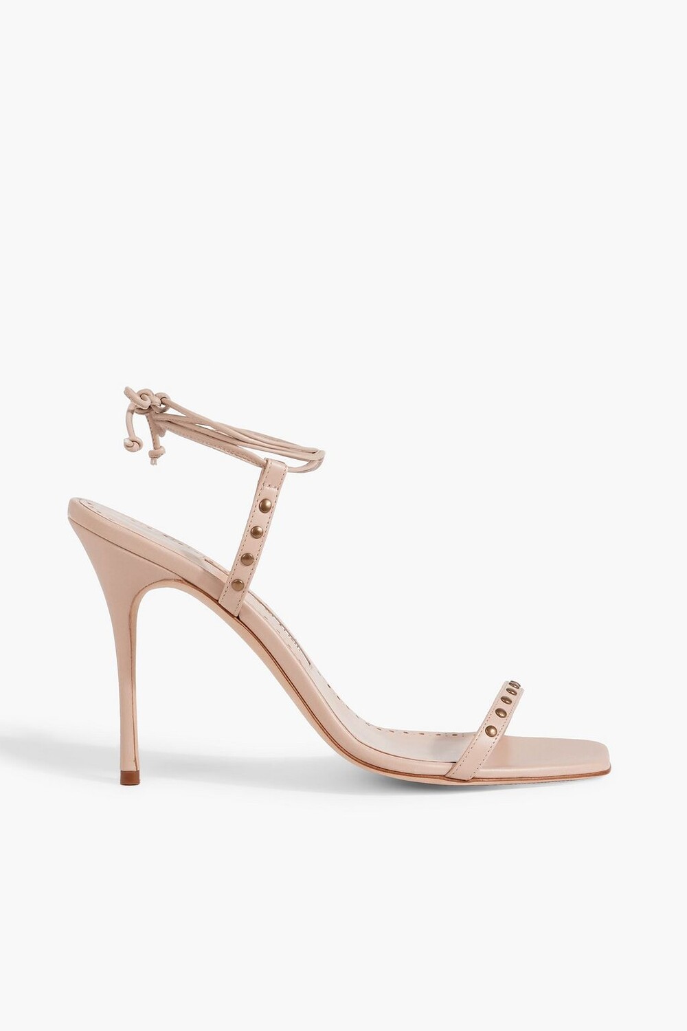 

Кожаные сандалии Morata 105 с шипами MANOLO BLAHNIK, нейтральный