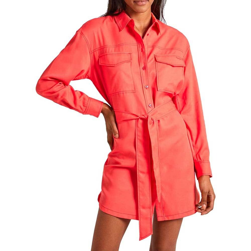 

Короткое платье Pepe Jeans Beate Long Sleeve, оранжевый