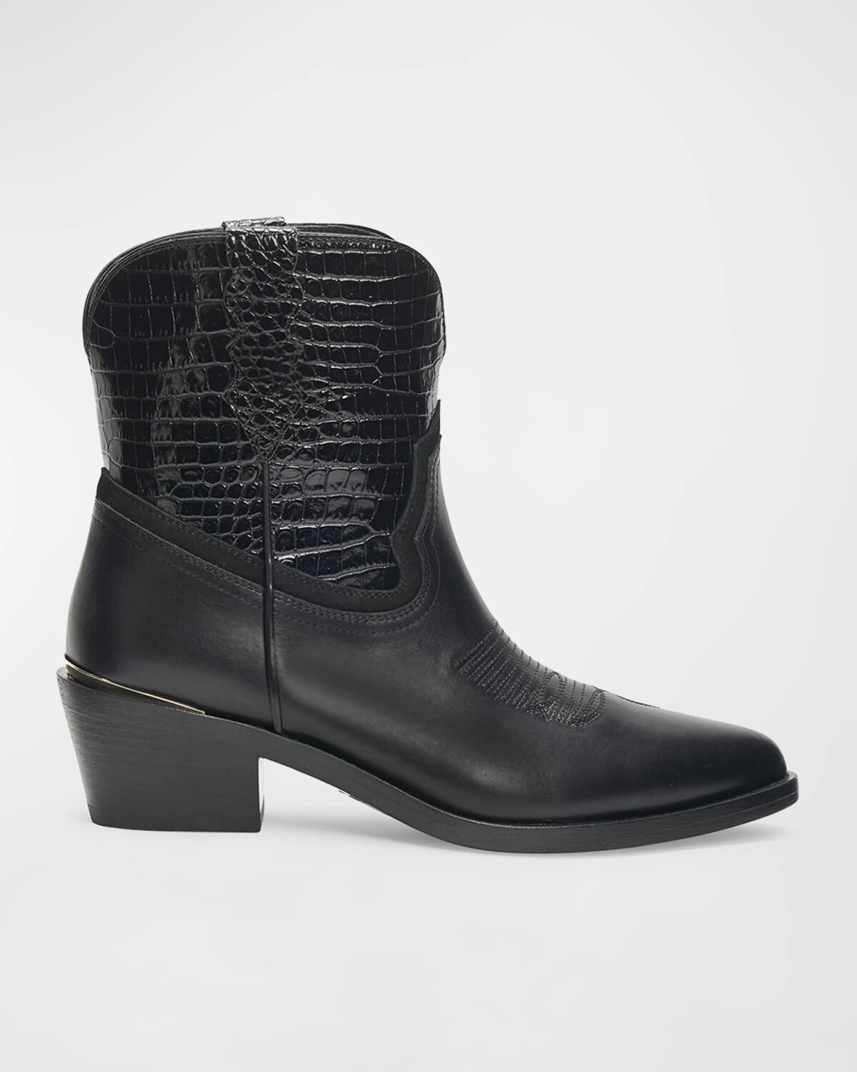 

Ботильоны Jena Croco Western до щиколотки Partlow, цвет Nero