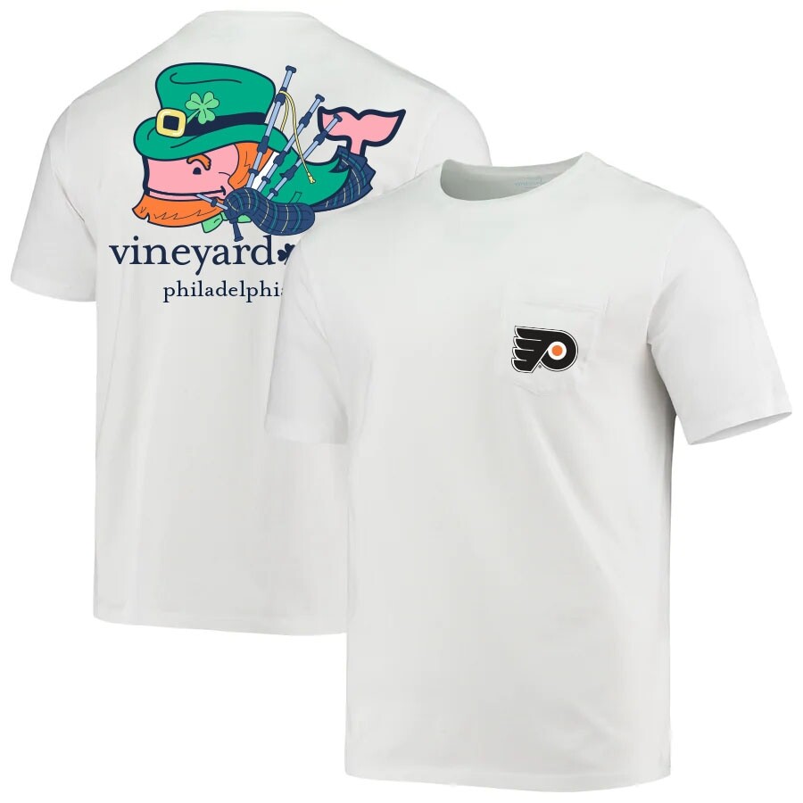 

Футболка с коротким рукавом Vineyard Vines Philadelphia Flyers, белый