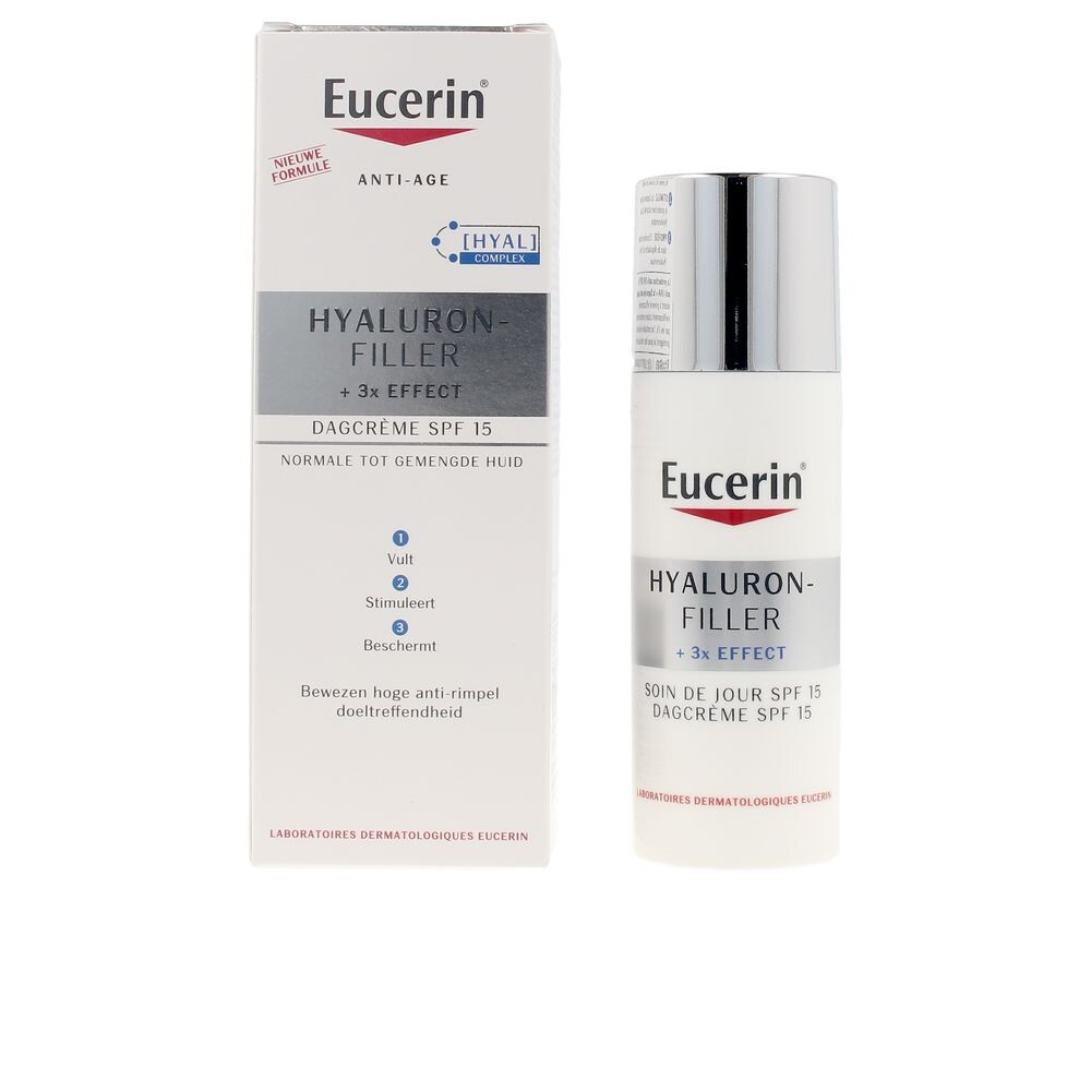 

Крем против морщин Hyaluron-filler crema día spf15+ piel normal&mixta Eucerin, 50 мл