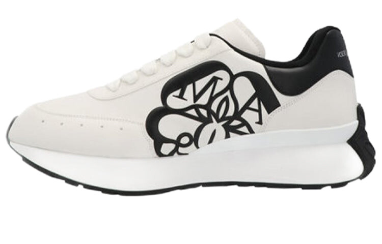 

Кроссовки мужские Alexander McQueen Sprint Runner Sports Casual, черно-белый