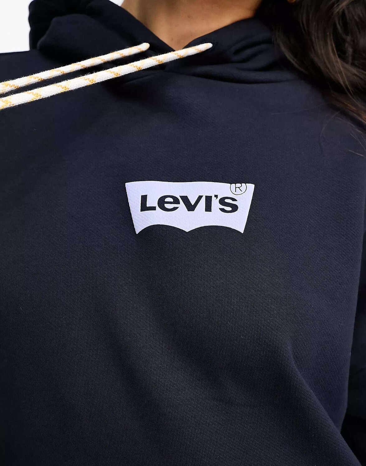 

Оверсайз-худи с логотипом Levi's темно-синего цвета, Синий