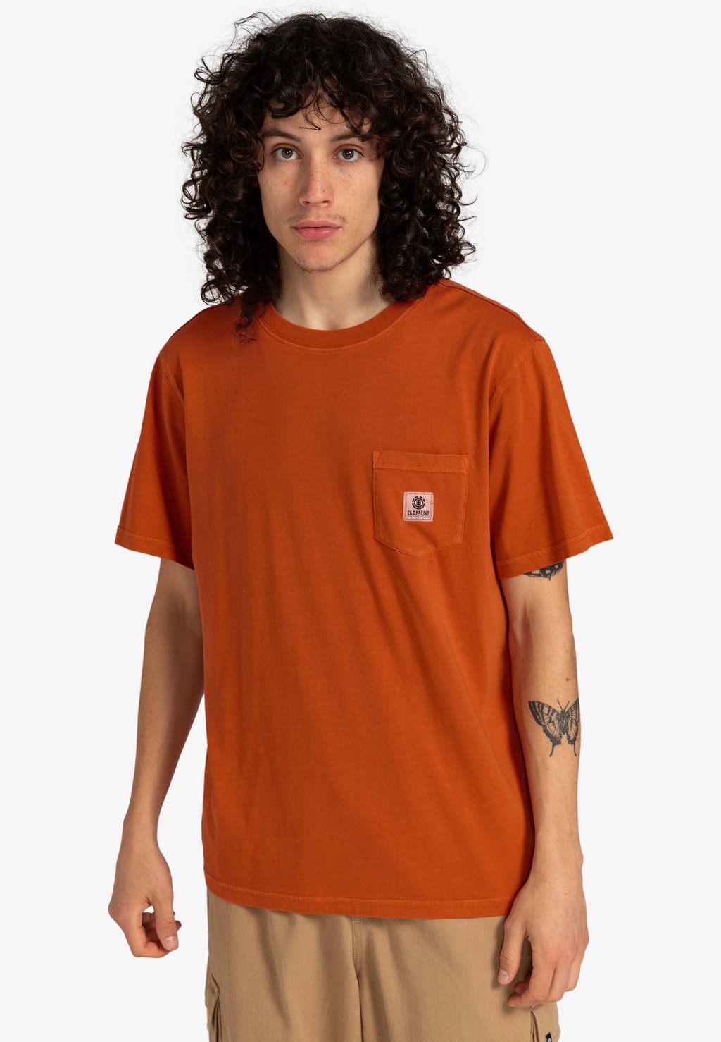 цена Базовая футболка POUR HOMME Element, оранжевый