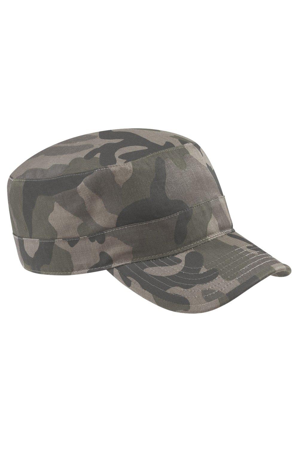 Камуфляжная армейская кепка/головной убор Beechfield, хаки футболка хлопок принт камуфляжный размер 56