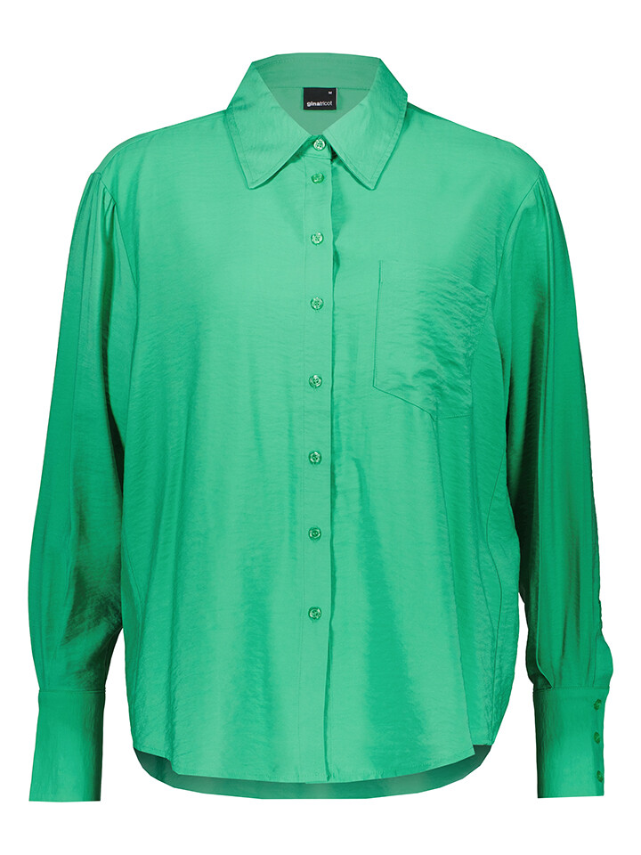 

Блуза Gina Tricot Hemd, зеленый
